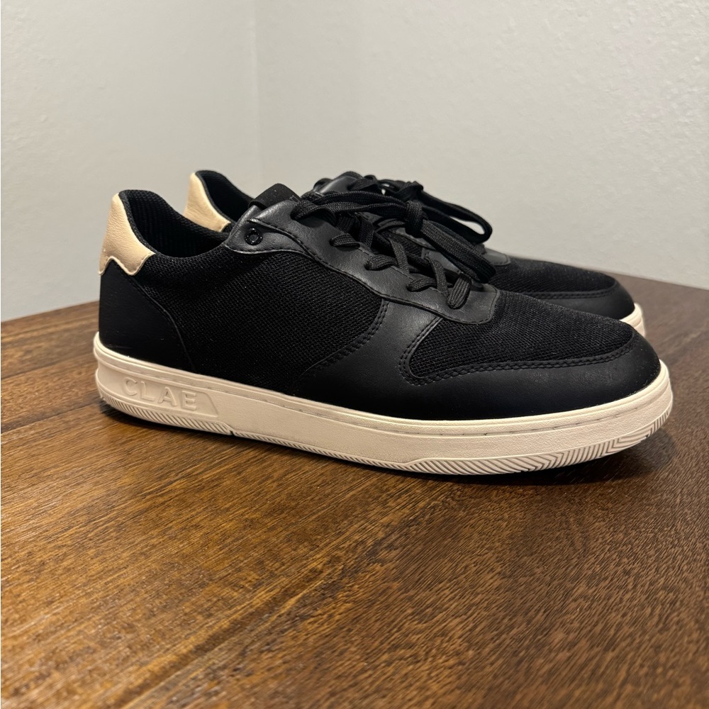 Vuori X Clae Malone Lite Limited Edition Men's 10 Classic Black Cream Sneakers